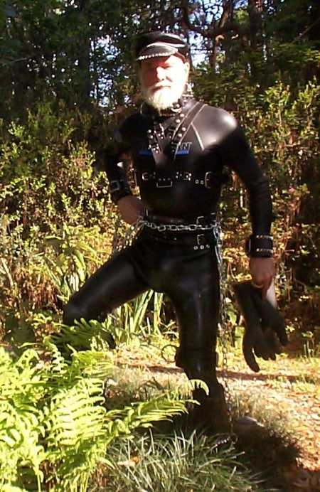 Garden Rubberman in Chains