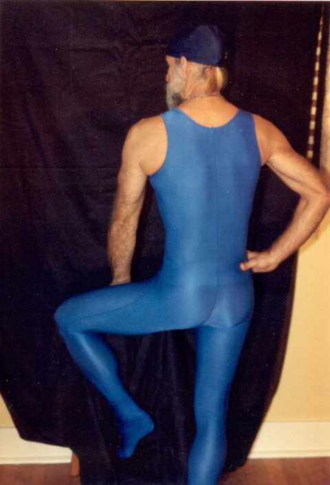 Blue Lycra Butt