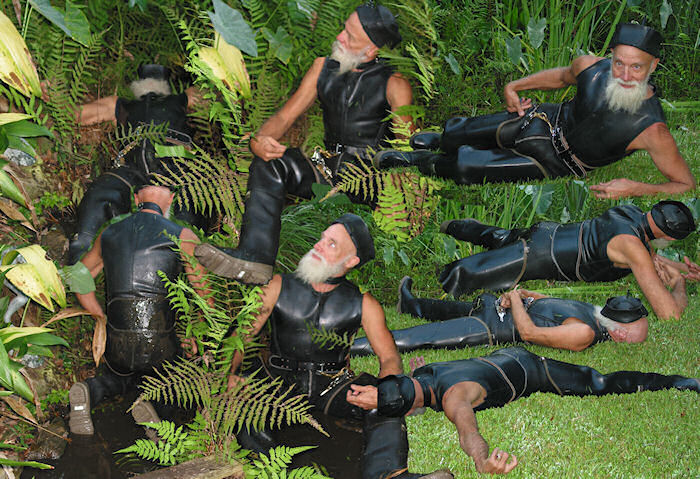 Eight Rubber Harolds Cavort on Your Screen!