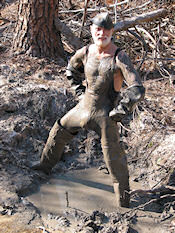 Confident mud man