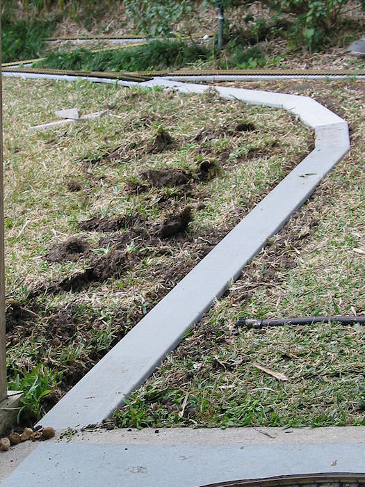 Porch Connection Roadbed set in place!