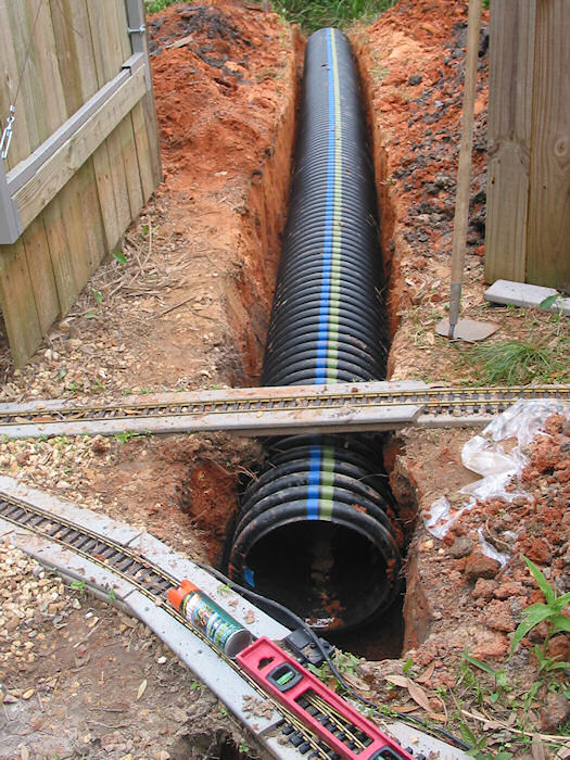 Big Pipe under the Tracks