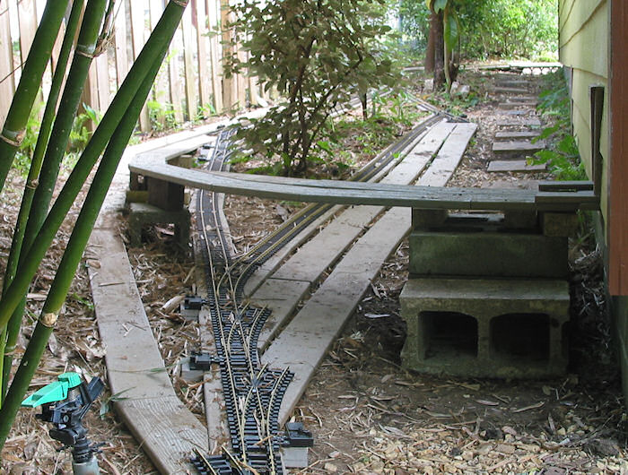 Garage Entry Roadbed on temporary supports