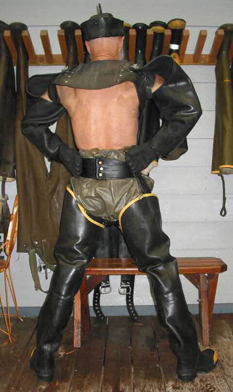 Yellow Trimmed and Vinyl waders